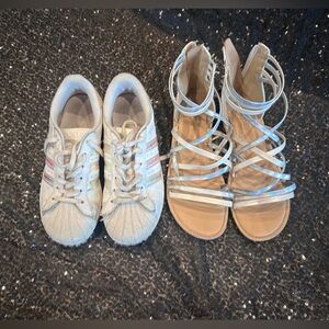 Kids Silver Sandals